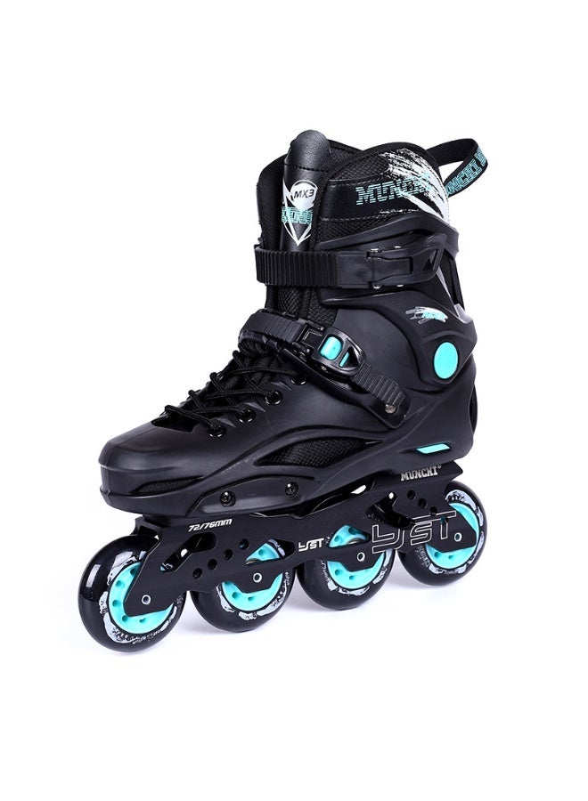 MUNCHI Adjustable Size Inline Skates with Aluminum Bracket and Light Up Wheels Professional Roller Skate for Beginners - Image 3